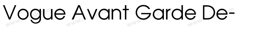 Vogue Avant Garde De字体转换